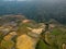 Vietnam drone aerial - bird eye view : Sa-Pa rice field