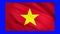 Vietnam flag on green screen for chroma key
