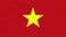 Vietnam flag waving cloth, background loop