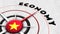 Vietnam Globe Sphere Flag and Compass Concept Economy Titles