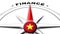 Vietnam Globe Sphere Flag and Compass Concept Finance Titles â€“ 3D Illustrations