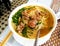 Vietnam Hue Vietnamese Cuisine Hue`s Specialty Hot Spicy Beef Noodle Delicious Yummy Tropical Food