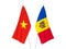 Vietnam and Moldova flags