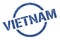 Vietnam stamp. Vietnam grunge round isolated sign.
