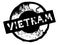 Vietnam stamp on white
