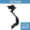 Vietnam vector map with title