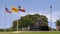 Vietnam War Memorial at Veteran`s Park in the City of Arlington, Texas.