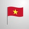 Vietnam waving Flag