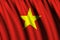 Vietnam waving flag illustration.
