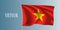 Vietnam waving flag vector illustration