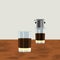 Vietnamese Drip Coffee with Two Glass Mugs on Table Vector Illustration