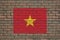 Vietnamese flag on wall