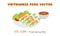 Vietnamese fresh spring rolls with shrimps, pork vector design. Goi Cuon clipart cartoon style. Asian food. Vietnamese cuisine