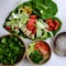 Vietnamese green vegetables hot pot, healthy eating that rich fiber, vitamin for vegetarian
