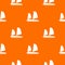 Vietnamese junk boat pattern seamless