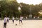 Vietnamese kids playing football