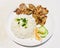 Vietnamese Lemongrass Chicken Chop Rice.