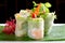 Vietnamese salad rolls with shrimps