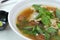 Vietnamese style vegetarian noodle soup