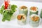 Vietnamese vegetarian spring rolls