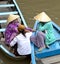 Vietnamese women on the Mekong River