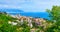 Vietri sul Mare town in Amalfi coast, panoramic view. Salerno Italy