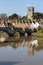 View of the 14th century bridge and St Peter`s church at Aylesford on March 24, 2019