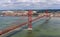 View on The 25 de Abril Bridge - Lisbon