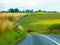 View of A 303 road near Stonehenge England