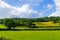 View of A368 road Somerset England