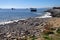 View of abandoned dock in Chile