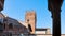 View of abbey tower rom Basilica di San Zeno