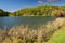 View of Abbott Lake at the Peaks of Otter