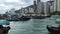 View of Aberdeen Harbour from Ap Lei Chau Bridge