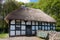 View of Abernodwydd Farmhouse at St Fagans National Museum of History in Cardiff on April 27, 2019