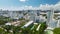 View from above of american southern architecture of Miami Beach. South Beach high luxurious hotels and apartment