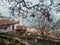 View from above on the Balchik palace of the Queen Marie of Romania  Bulgaria