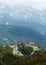 The View from Above on the Cable Car Building on Vogel, Slovenia.