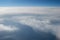 View above the earth at the clouds below