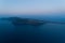 View from above of greek island Thirassia