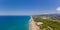 View from above of the gulf of kyparissia, Greece.