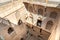 View from above inside the Jabreen Castle in Bahla, Oman