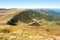 View from above of Lake Vorozheska in the Carpathian mountains