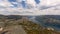 View from above on Lysefjord, Norway