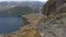 View from above ont the famous Pulpit rock mountain plateau, Norway