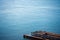 View from above of pier and water