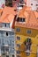 The view from above on the residential houses on the Campo Santa