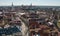 The view from above of roofs of the medieval Tallinn