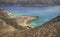 View above the sea from Gramvousa fortress, Crete