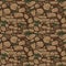 View from above seamless background texture brown stones. Illustration For Ui Game element